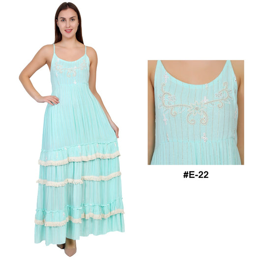 #E-22-Long Dress pack of 6