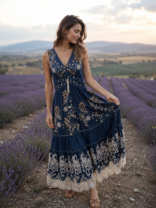 #10437 VESTIDO LARGO PCS