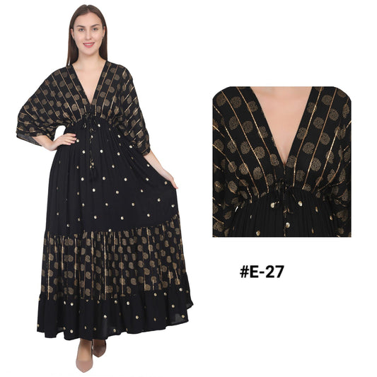 #E-27-Long Dress pack of 6