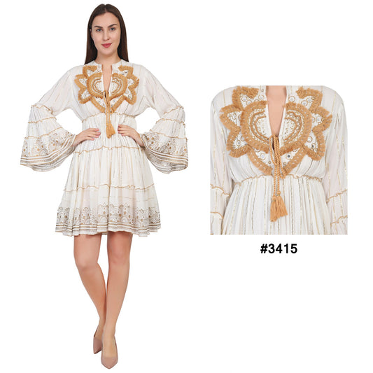 #3415-Short Dress  Pack of 6