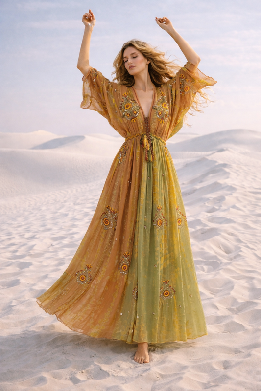 #8023 LONG DRESS PCS