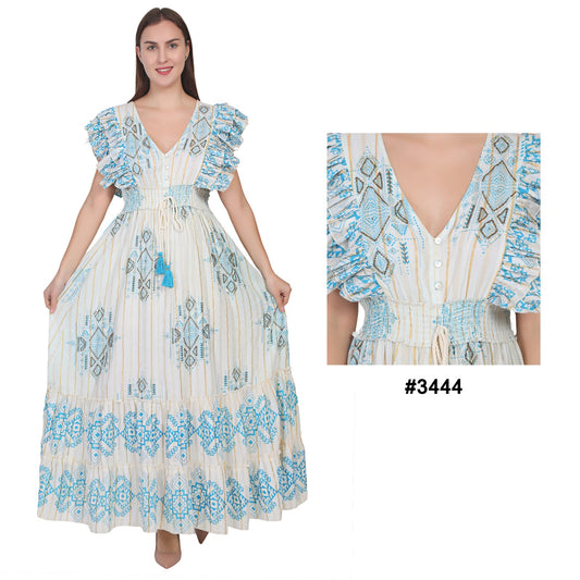 #3444-Long Dress pack of 6