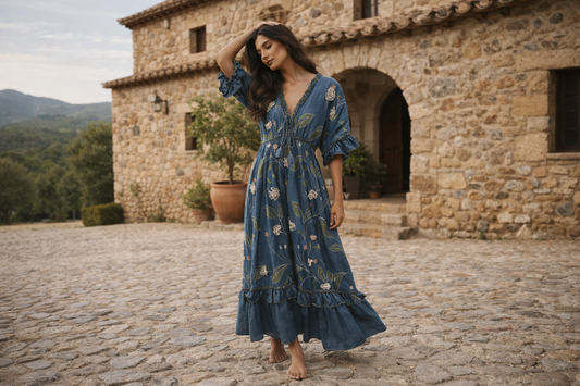 #9051 Langes Kleid, Stück