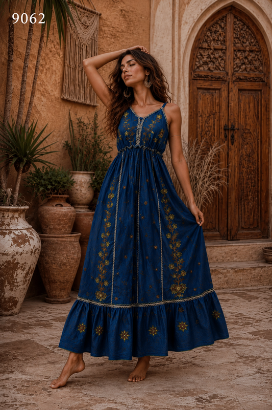 #9062 Langes Kleid Stk.