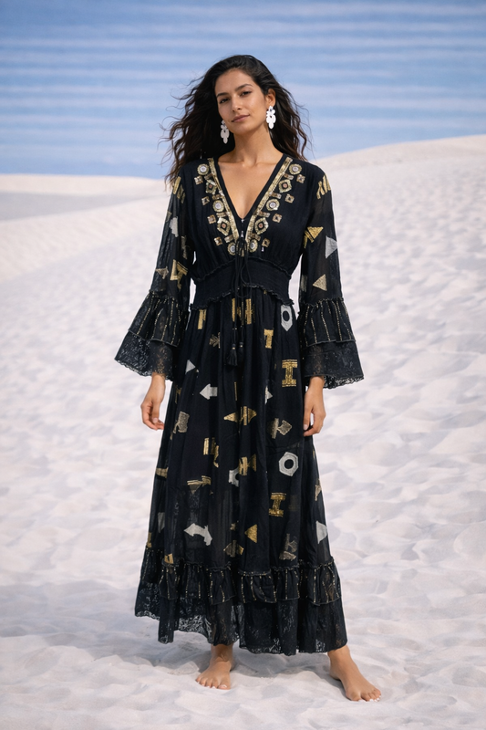 #9066 Langes Kleid Stk.