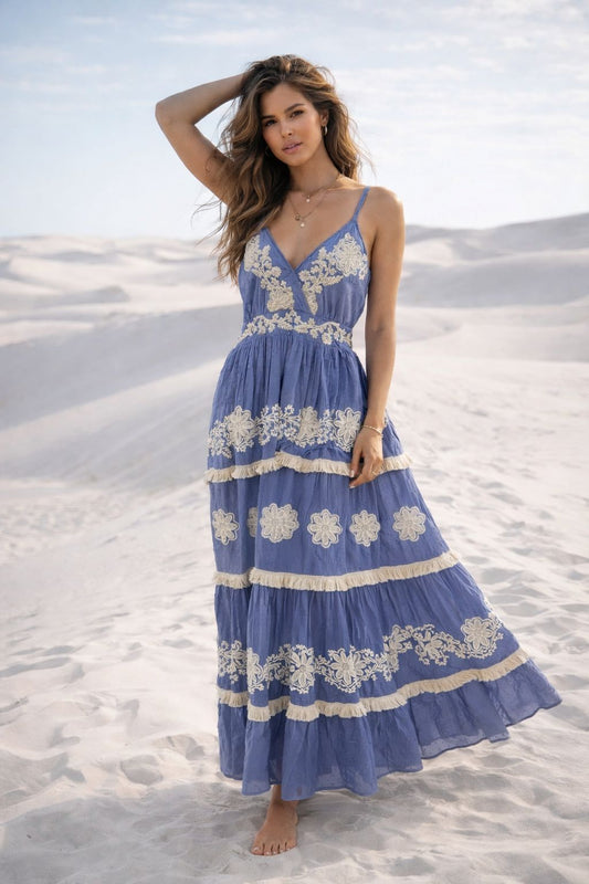#9101 Langes Kleid Stk.