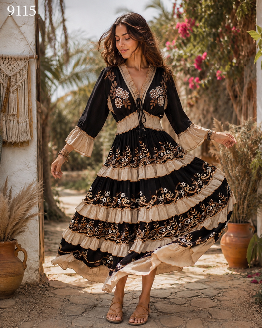 #9115 LONG DRESS PCS