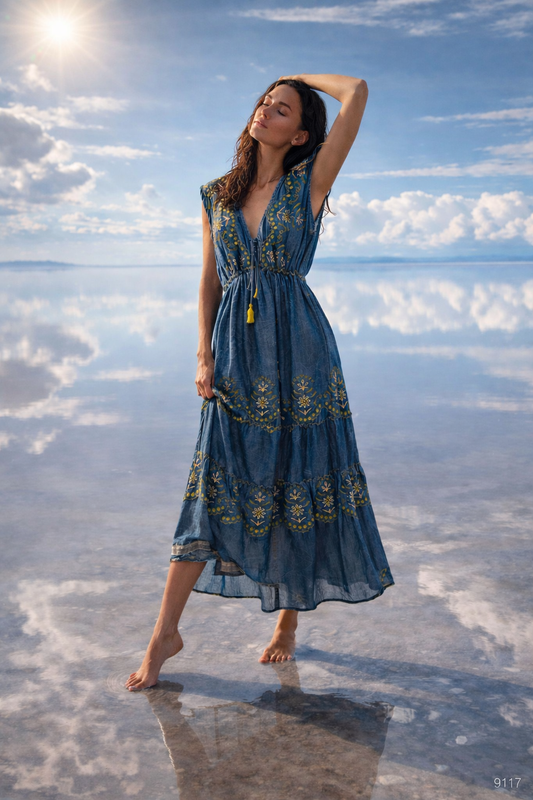 #9117 LONG DRESS PCS