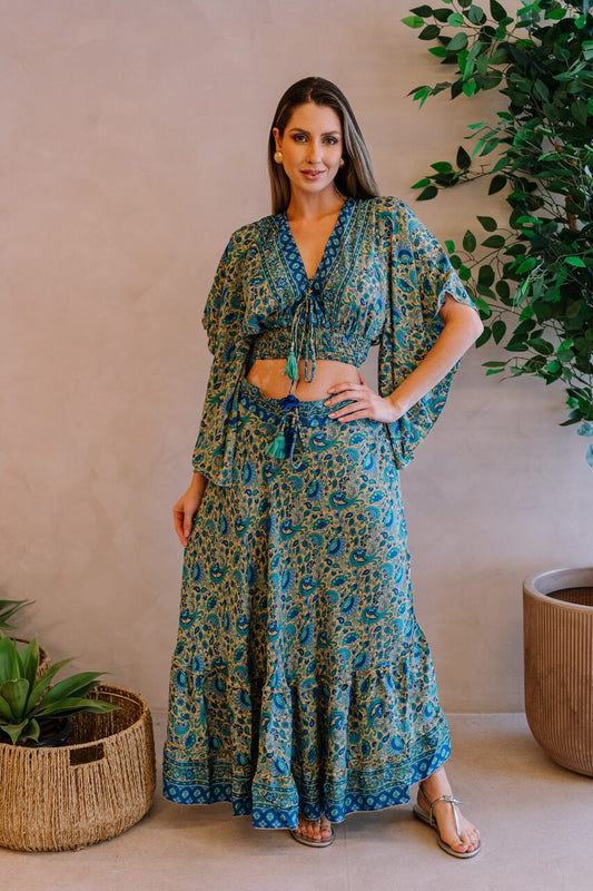 Conjunto largo feminino poliéster, talla única paquete de 6 colores surtidos #6138/3055