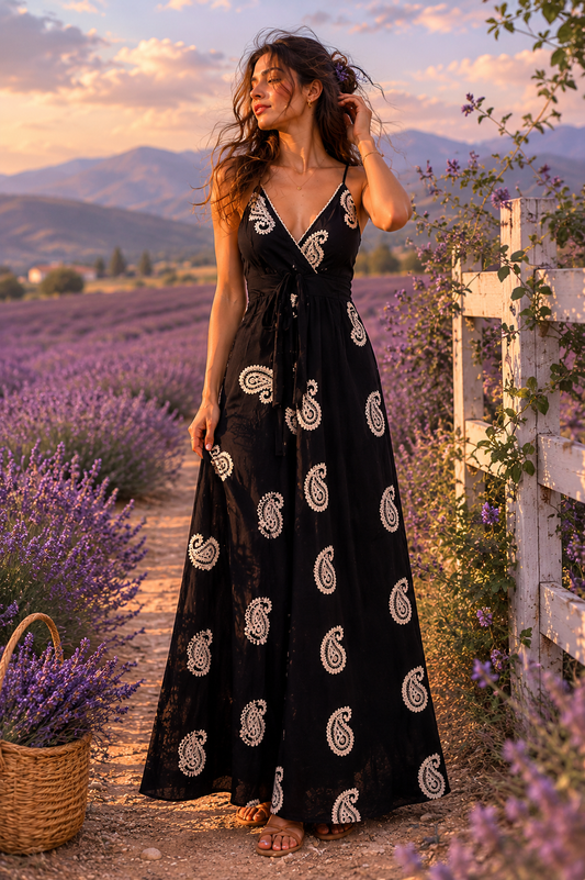 #P-101 Langes Kleid Stk.
