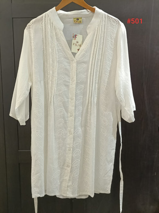 #501 TUNIC WHITE PACK OF 10