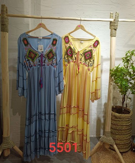 #5501 Long Dress Pack of 6