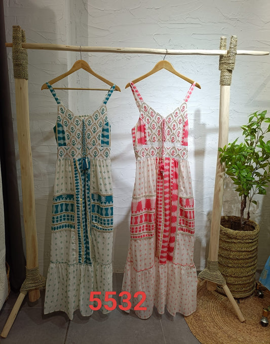 #5532 long Dress Pack of 6