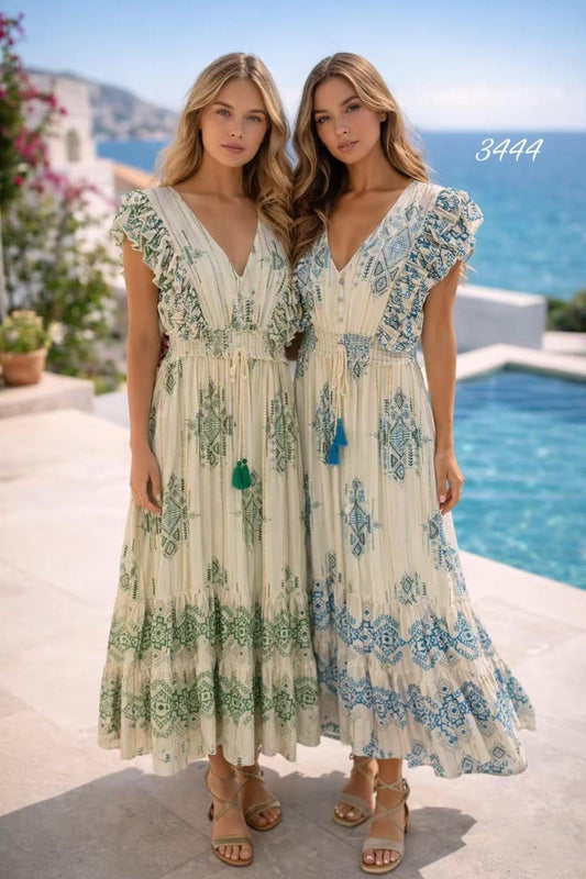 #3444-Langes Kleid 6er-Pack