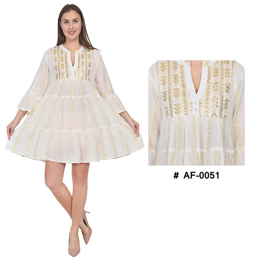 #AF-0051 -Short Dress  Pack of 6